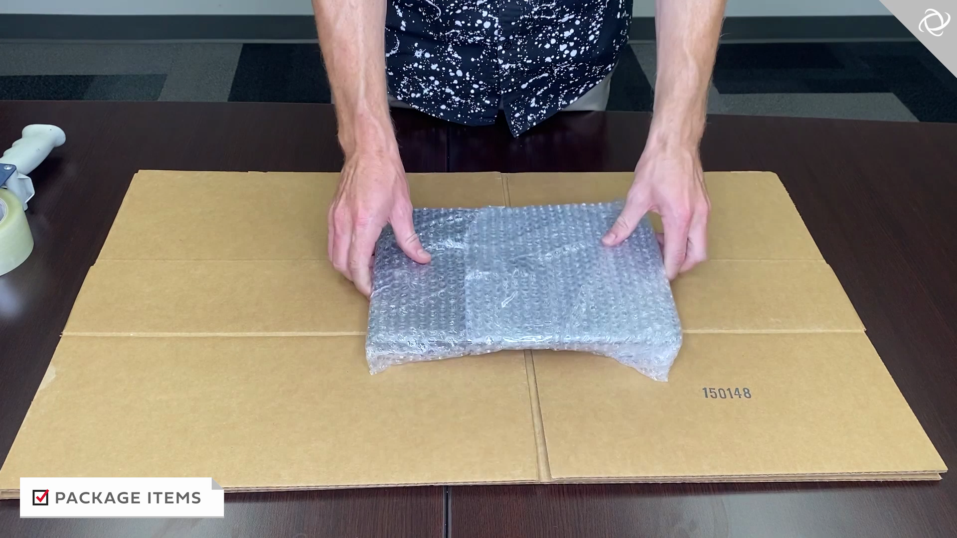 Load video: Instructions for ordering and packing your recycling shipment.